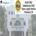 BLDE PhD Admissions 2025 Open; Apply Before February 28